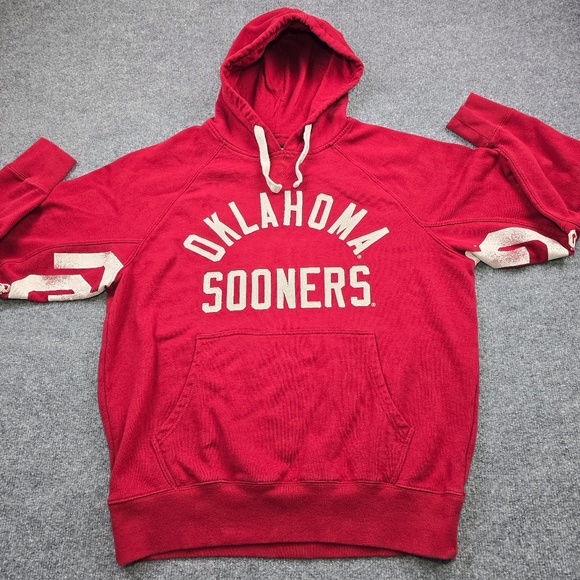Oklahoma Sooners OU Mens Large Hands High Hoodie Sweatshirt- Soft - Picture 1 of 9